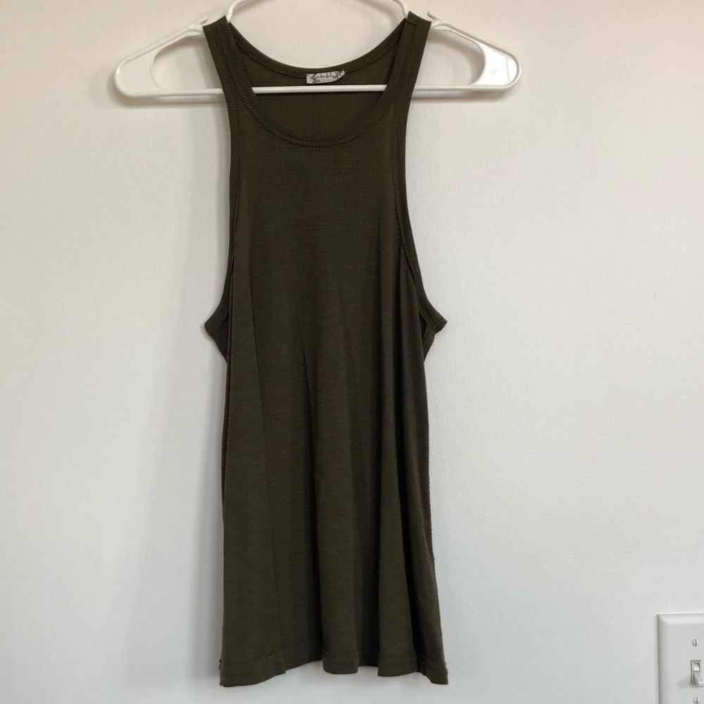 Army Green Free People Tank